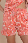 Zivame Knit Cotton Short Set - Burnt Coral — thumbnail 6
